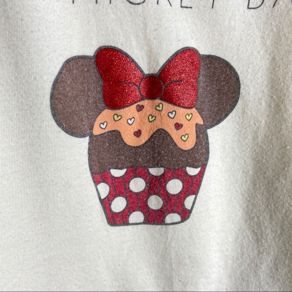 DISNEY Parks Girls Cupcake Mickey Bar Tee Large - Picture 2 of 5